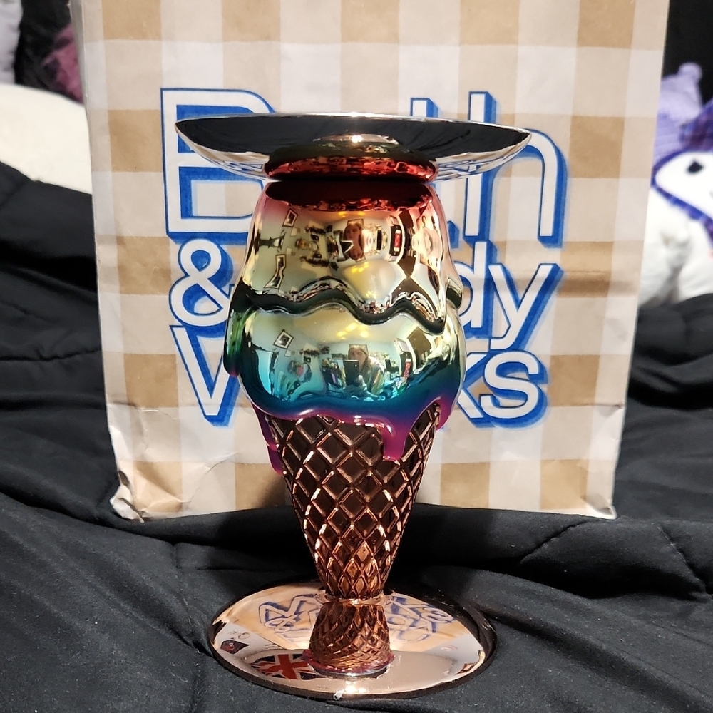 Colorful Ice Cream Cone Candle Holder